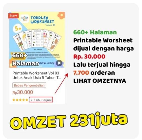 Omset 231 Juta